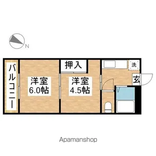 カレッジハイツ豊明【2階】の間取り