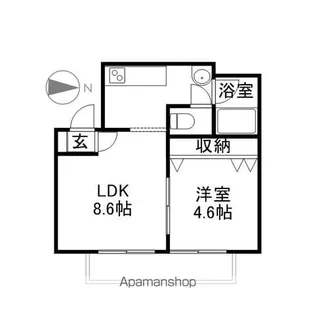 京泉ビル【501号室】の間取り