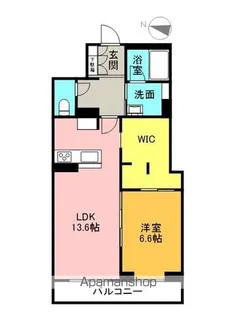 クロシェット ボヌール【102号室】の間取り