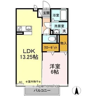 プロシード下条【2階】の間取り