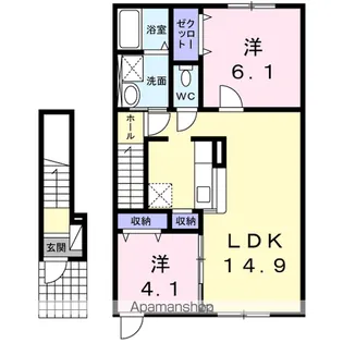 VIERGE(ヴェルジュ)【2階】の間取り