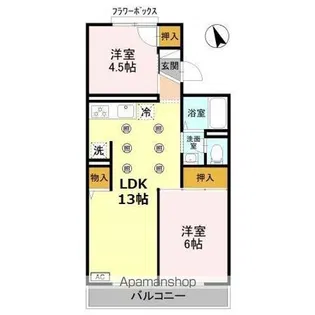 ジュネスハイム吉田【2階】の間取り