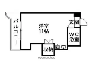 サイレンス医大前【5階】の間取り