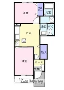 リトル マーシュ Ⅱ【1階】の間取り
