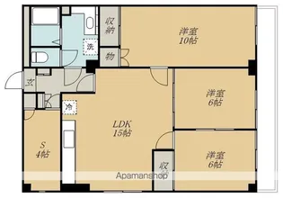 宝蔵院マンション【2階】の間取り