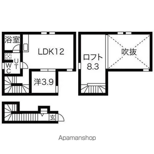 コレクション名城公園【203号室】の間取り