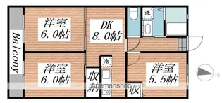 アピカールカシマ【2階】の間取り