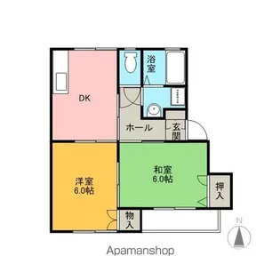 コーポみなみ【C号室】の間取り