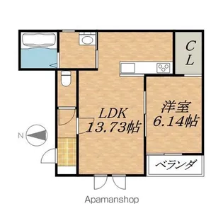 ヴィフレア【2階】の間取り