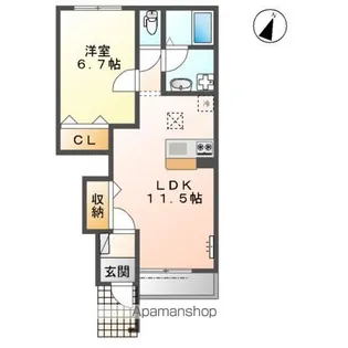 MAISON 圭【1階】の間取り