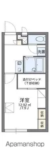 レオパレスWILL B【1階】の間取り