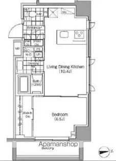 パークハビオ秋葉原エスト【10階】の間取り