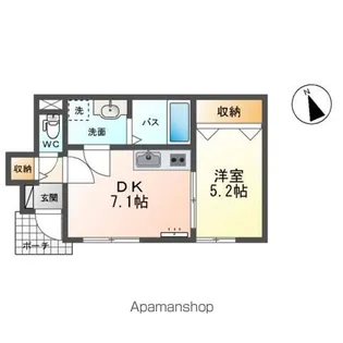 WIES HIEM(ヴィースハイム)【1階】の間取り