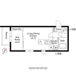 CASA PIAZZA 杉並和田【3階】の間取り