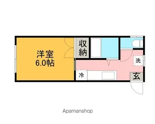 ハイツ伊光【205号室】の間取り