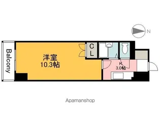YELLSTAGE楠木Ⅱ(旧アルティメイトBUILDING.楠木【6階】の間取り