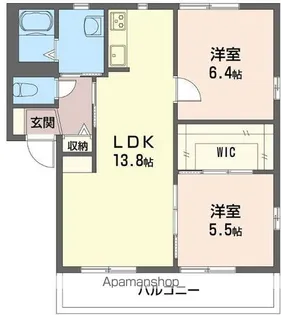 群馬県太田市鳥山下町【アパート】の間取り