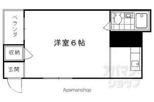 コーポサンライズ【203号室】の間取り