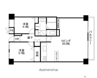 セルバ守山【1007号室】の間取り