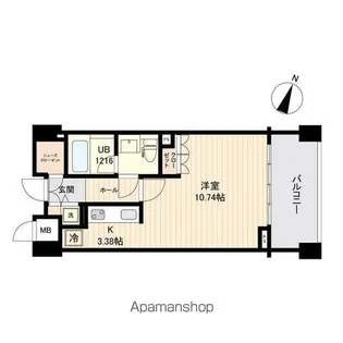 エスティメゾン白金台【4階】の間取り