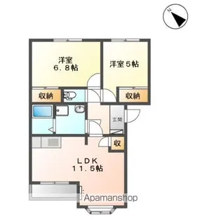 ピュア・ステージⅢ【101号室】の間取り