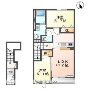 グランツ【2階】の間取り