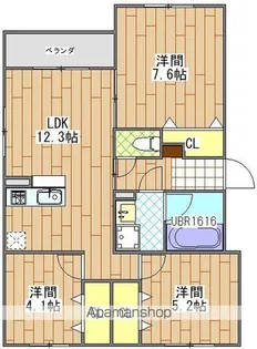 3LDKの間取り画像
