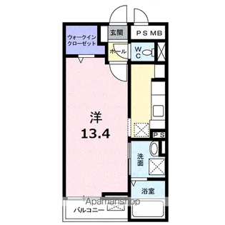 アビタシオン・ボヌール【1階】の間取り