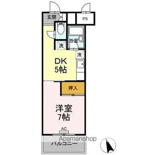 サンラフォーレ花北【1階】の間取り