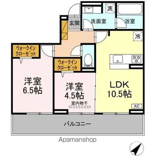 ハイクレスト【3階】の間取り