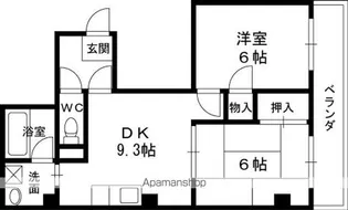 アダチイエム【4階】の間取り