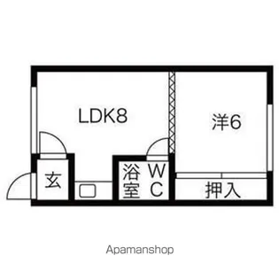 ホワイトハウス【202号室】の間取り