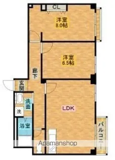 パインリーフ和泉【303号室】の間取り