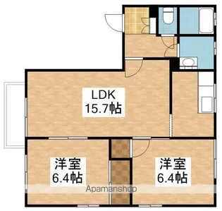フレグランスドールA【103号室】の間取り