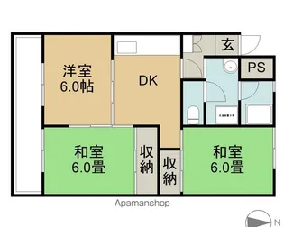 長野県長野市箱清水2丁目【マンション】の間取り