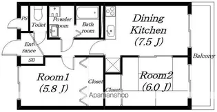 シャングリシーヌⅠ【301号室】の間取り