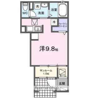 ネスト小原田【1階】の間取り