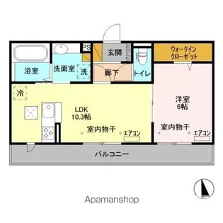 ラ ポルト【1階】の間取り