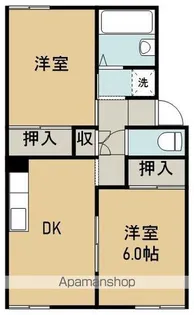 金蔵寺ハイツ【101号室】の間取り