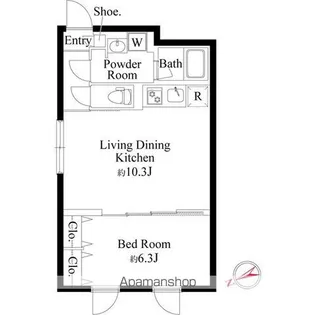 アバンティア阿佐ヶ谷南【3階】の間取り