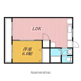 笠川ハイツ【2階】の間取り