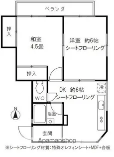 コーポ五十嵐【2階】の間取り