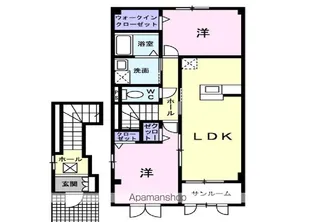 ベル コリーヌ A【2階】の間取り