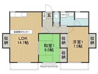 ハイツアララギ【202号室】の間取り