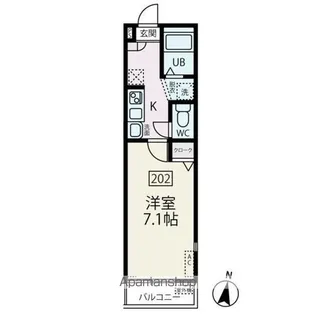 サザンコート ウエスト【2階】の間取り