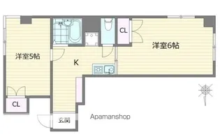 グリーンヒル中井【1階】の間取り