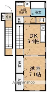 OMビレッジ【201号室】の間取り
