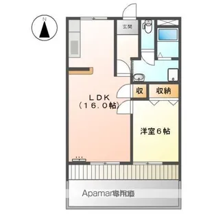 ファイン梅森【1階】の間取り