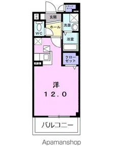 サンリッツ高宮C【1階】の間取り