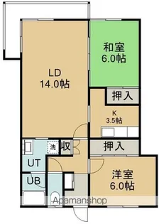 パレスはなぞの【1階】の間取り